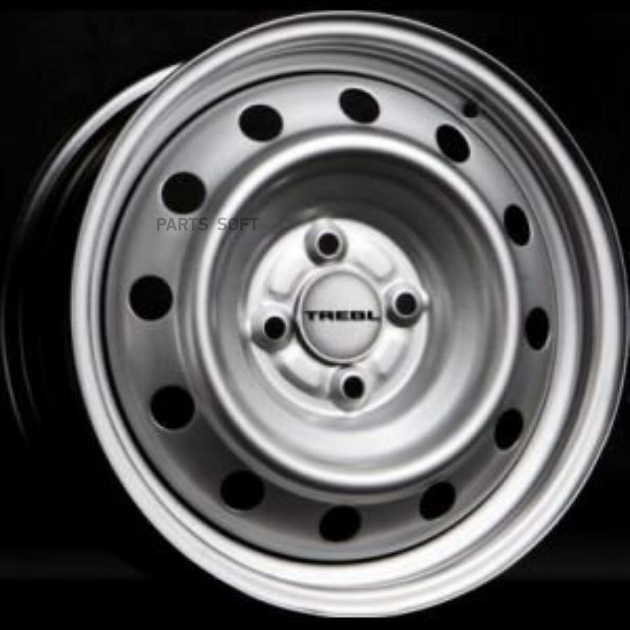 TREBL 9112648 TREBL 6215 14 / 5.5J PCD 4x108.00 ET 24.00 ЦО 65.10 Стальной / Серебристый