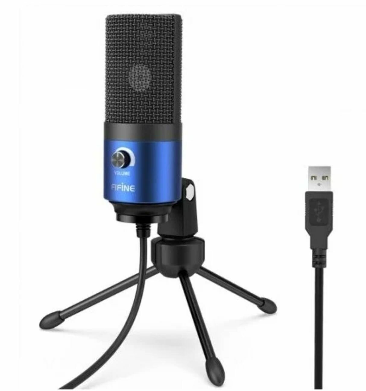 Конденсаторный микрофон для компьютера Fifine K669B синий