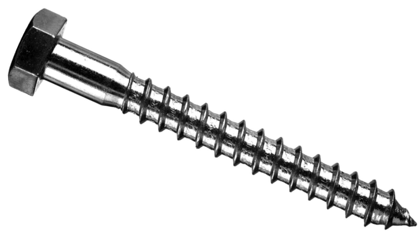 фото "Шуруп Глухарь 10x90мм, 10 штук" - для деревянных реек и лаг, оцинкованный