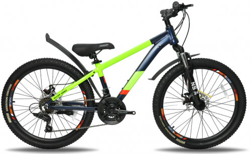 фото Подростковый велосипед Rush Hour 24" NS 450 DISC AL синий , рама 13" (21 скорость)