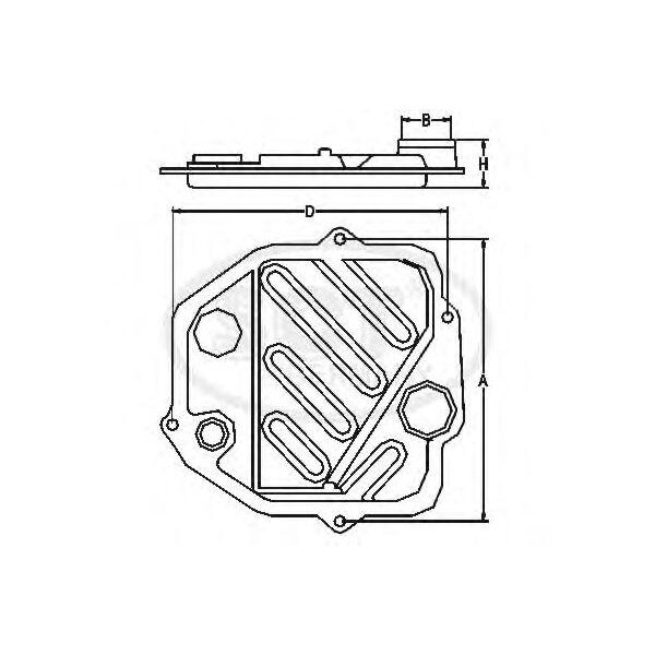Комплект гидрофильтров автоматическая коробка передач SCT SG 1022 (1 шт.)