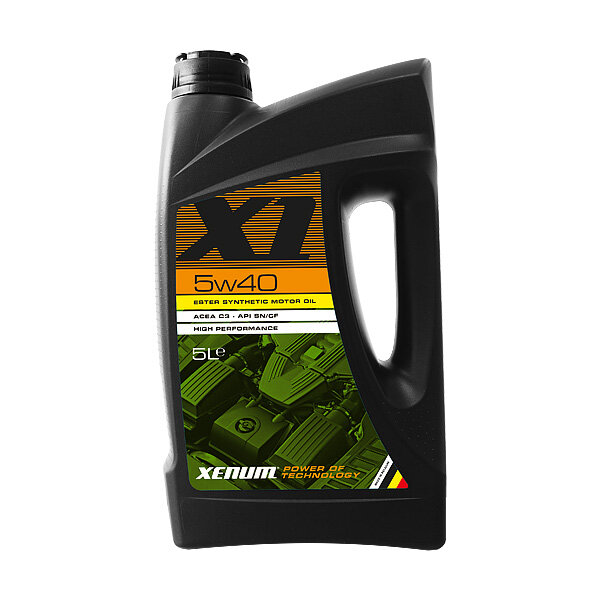 XENUM X1 5W40/Синт. моторное масло с эстерами/ACEA A3/B4/C3 API SN/CF VW 502.00/505.00/505.01/5л
