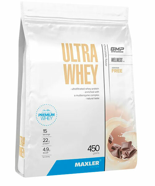 Сывороточный протеин Ultra Whey Maxler 450 г (Ванильное мороженое)