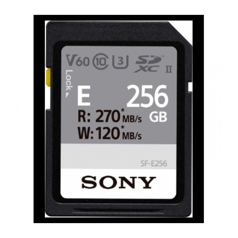 Карта памяти SDXC 256 Гб Sony серии SF-E Class 10 UHS-II - фото №1