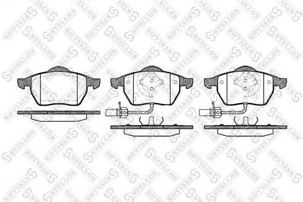 Колодки тормозные дисковые передние для Ауди А6 С6 рестайлинг 2008-2011 год выпуска (Audi A6 C6 рестайлинг) STELLOX 401 022B-SX