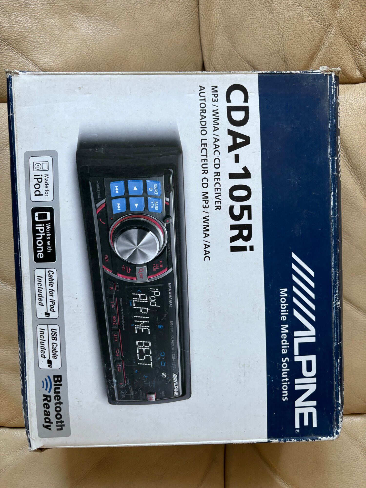 Автомагнитола 1 Din ALPINE CDA-105Ri