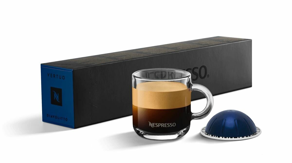 Кофе в капсулах Nespresso Vertuo Diavolitto - 10 капсул - фотография № 1