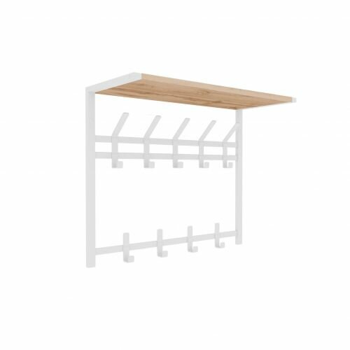 фото Вешалка Зми с полкой "Торонто 22Д" белый ВСПТ22Д Б