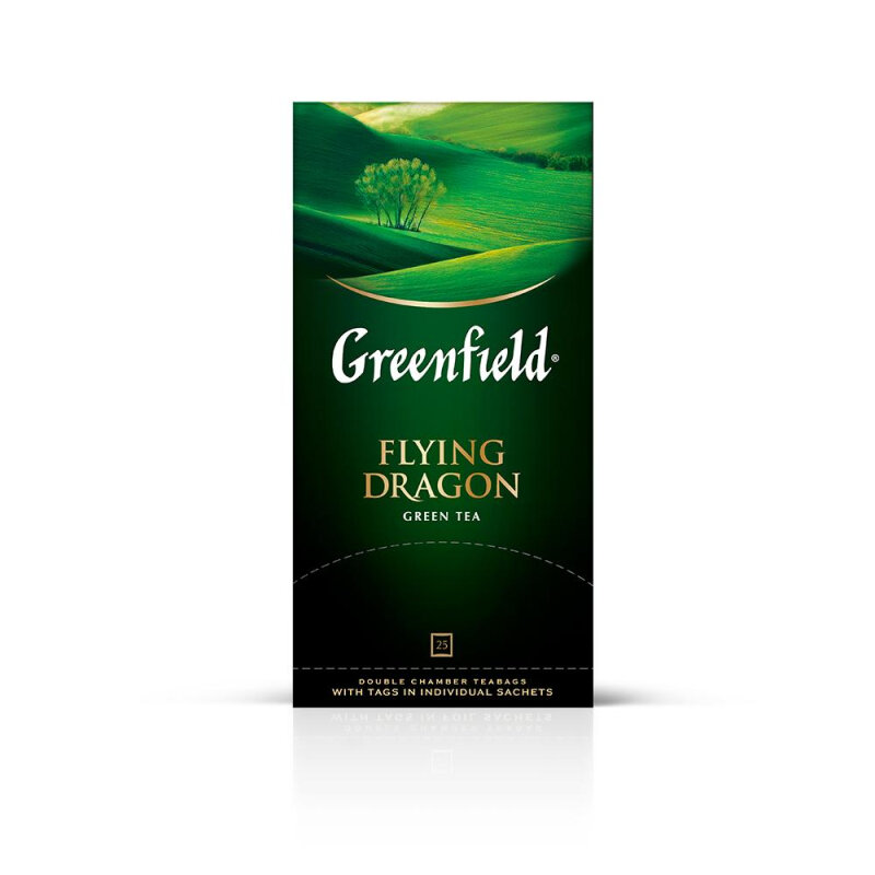 фото Чай Greenfield Flying Dragon зеленый фольгир.25пак/уп 0358-10 62623 0358-15