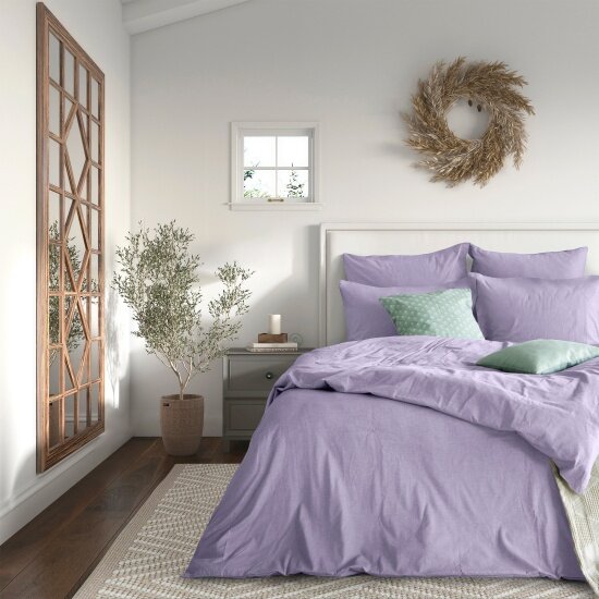 Полутораспальный комплект постельного белья Verossa сатин-меланж Iris с наволочками 50х70, 779217