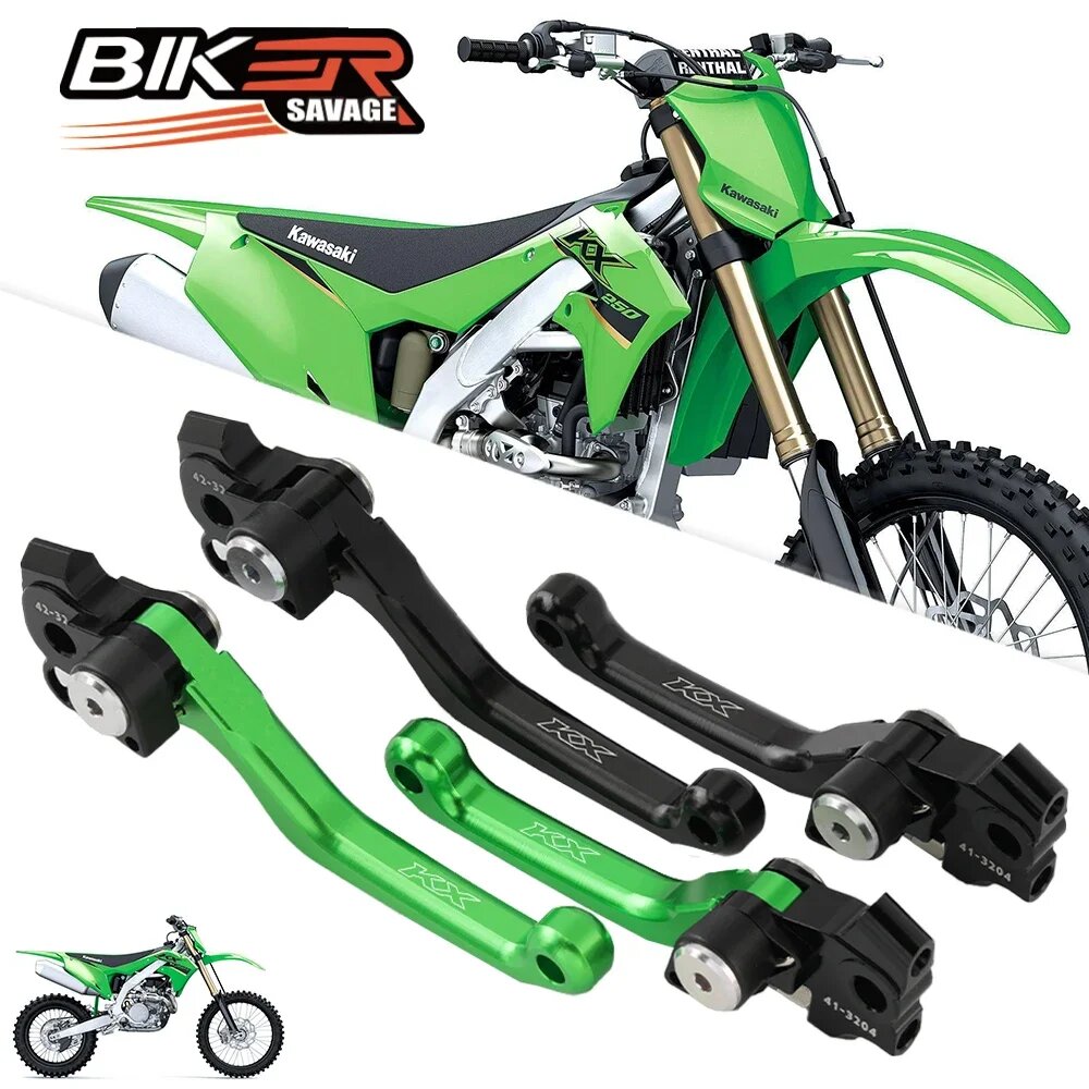 Рычаги поворотного тормоза и сцепления KX250 KX450 для KAWASAKI KX 250 450 X/SR 2019-2024, аксессуары для мотоциклов, ручка для кроссового велосипеда, алюминий
