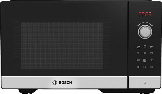 Микроволновая печь Bosch , 800Вт, 25л, черный - фото №1