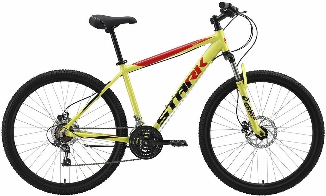 Горный (MTB) велосипед STARK Tank 27.1 HD желтый/красный/черный 18" HQ-0009936