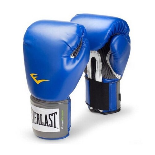 Перчатки боксёрские: Перчатки тренировочные Everlast PU Pro Style Anti-MB 14oz синие, артикул 2214U