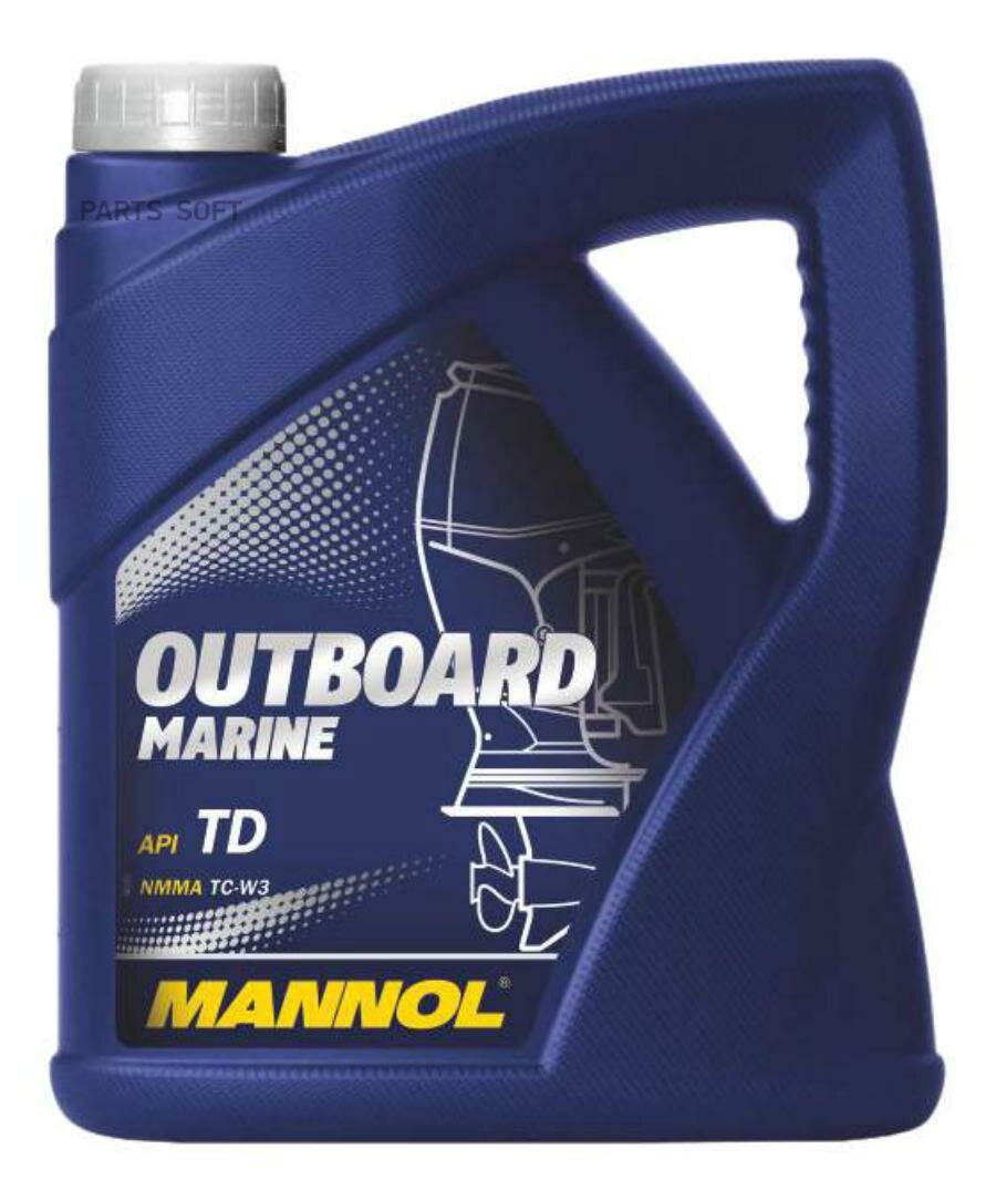 масло mannol 2-х тактное outboard marine api tc 4л п/с mn7207-4