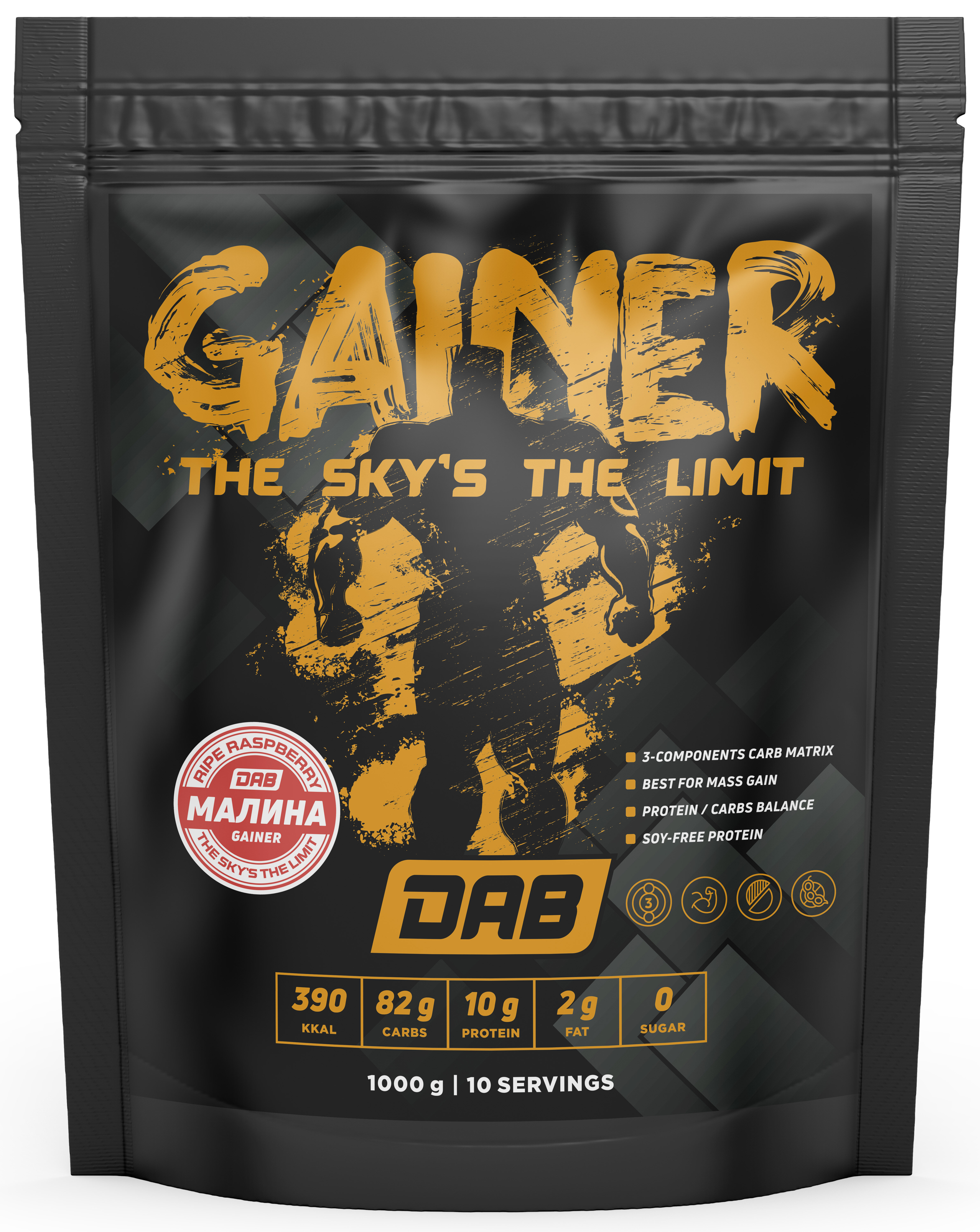 DAB Gainer 1000 g (малина)