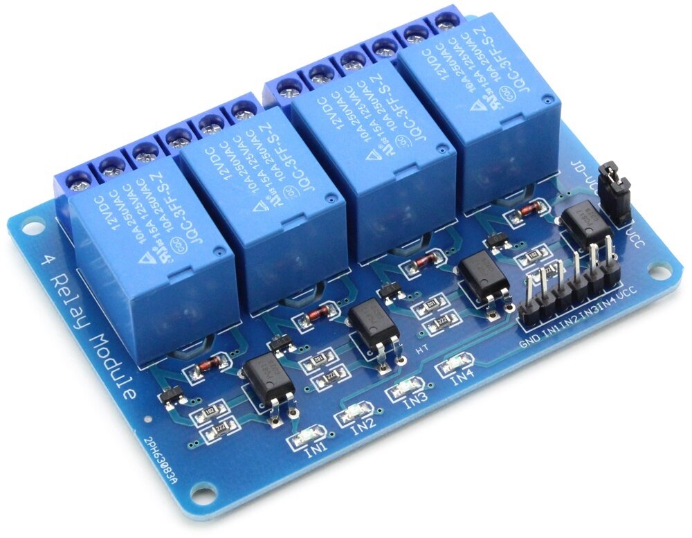 фото ARDUINO модуль 4Х канального реле 12В
