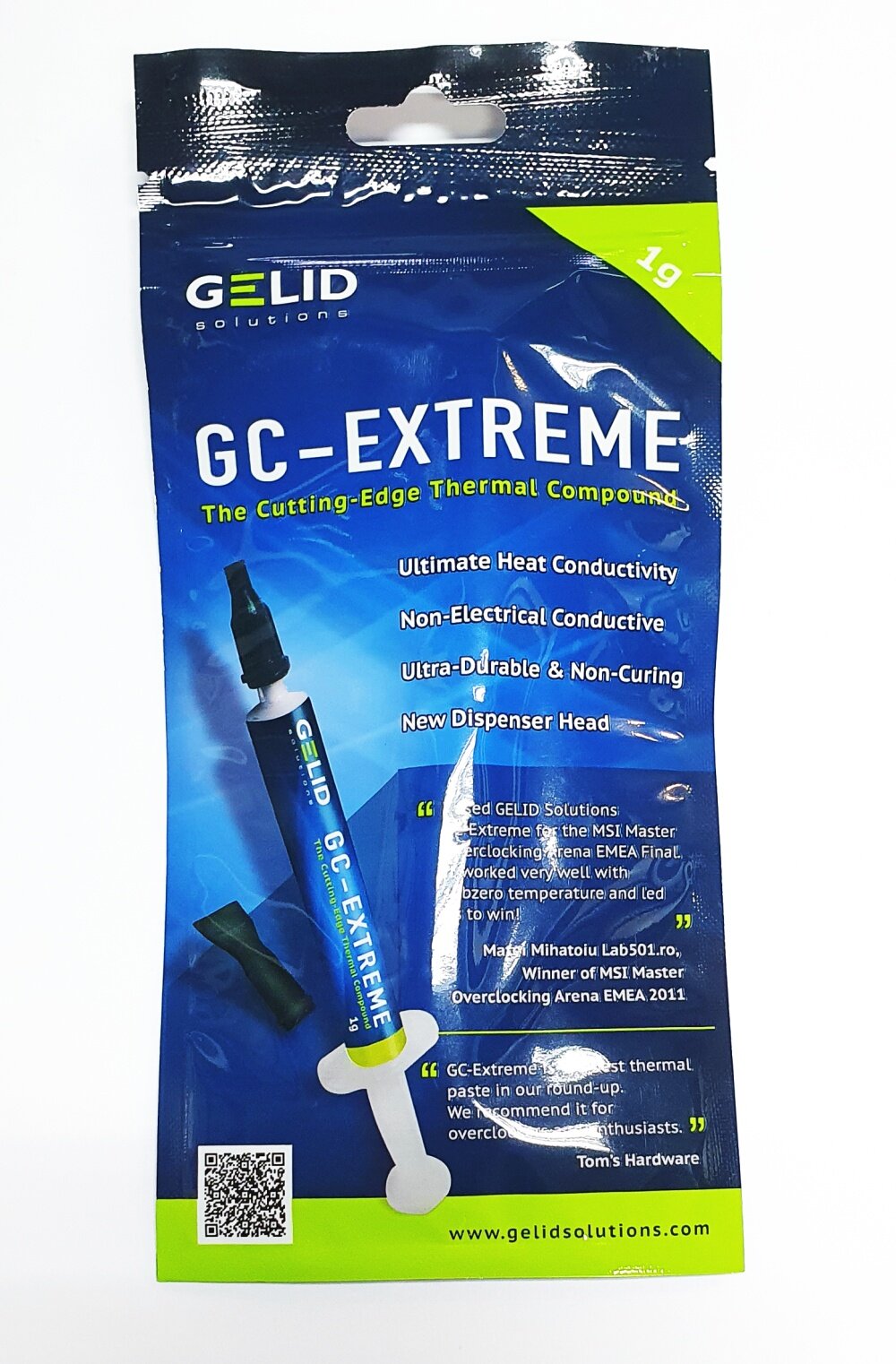 Паста теплопроводная GELID Solutions GC-Extreme 1 грамм TC-GC-03-C 85WMK