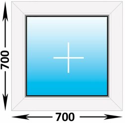 Пластиковое окно Veka WHS глухое 700x700 (ширина Х высота) (700Х700)