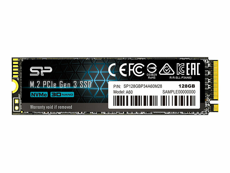 Твердотельный накопитель Silicon Power P34A60 128 ГБ M.2 SP128GBP34A60M28