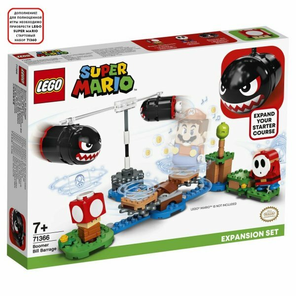 Конструктор Lego Super Mario 71366 Конструктор LEGO Super Mario 71366 Дополнительный набор Огневой налёт Билла-банзай