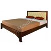 Кровать из массива дерева Омега с мягкой спинкой - изображение