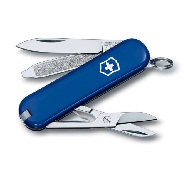 Нож-брелок Victorinox Classic, 58 мм, 7 функций, синий