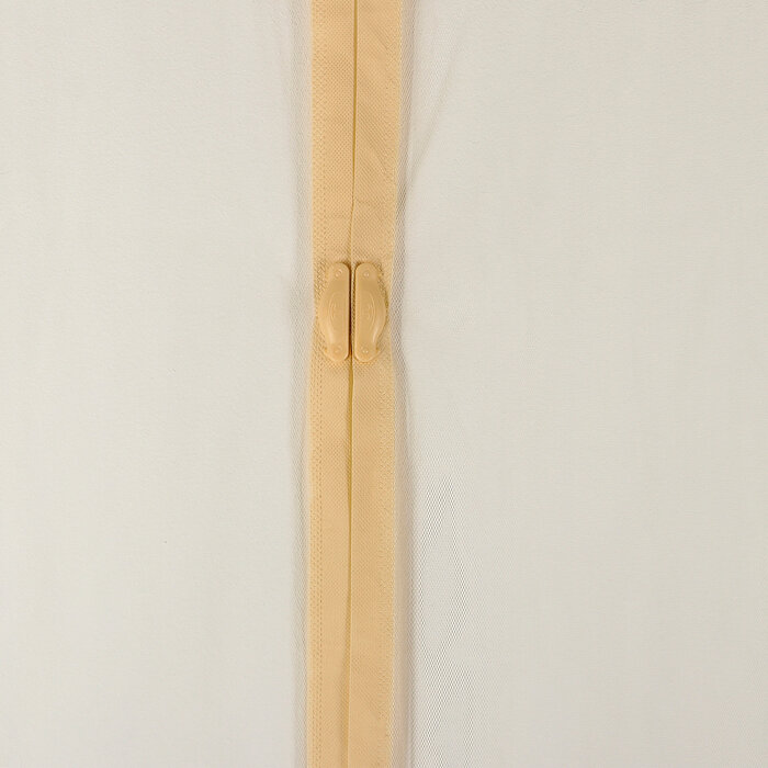 Сетка антимоскитная на магнитах для защиты от насекомых, 80×210 см, цвет бежевый - фотография № 3