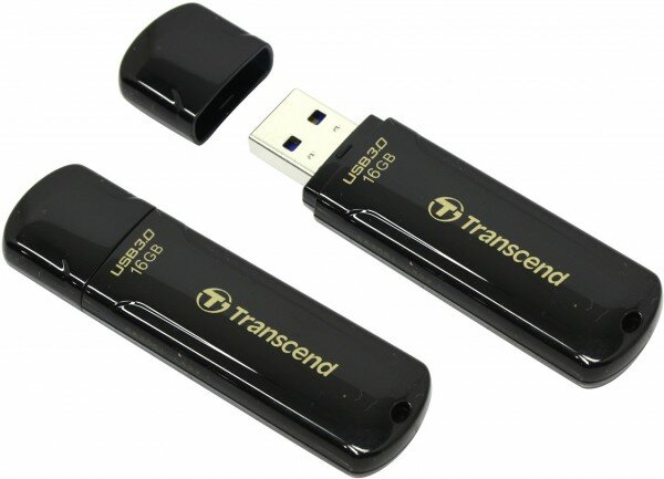 Флешка Transcend 16Gb Jetflash 700 TS16GJF700 USB3.0 черный TS16GJF700