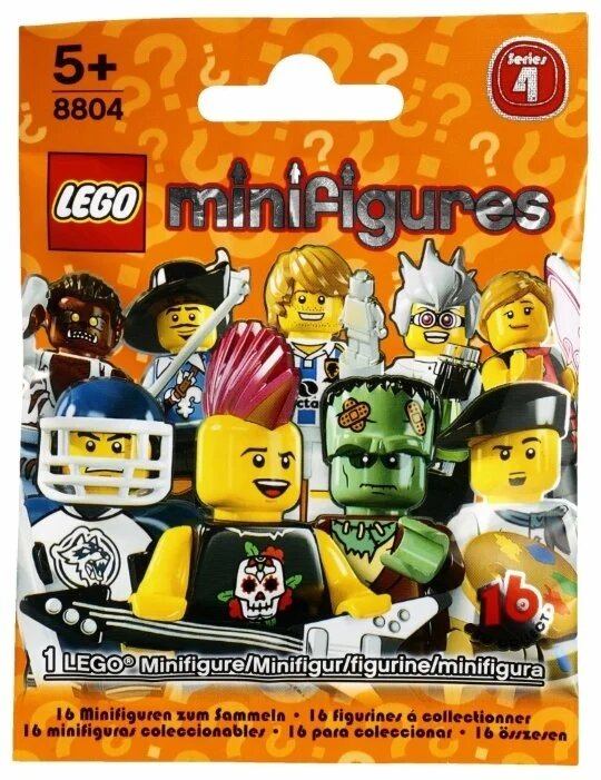 Lego Конструктор LEGO Collectable Minifigures 8804 Серия 4