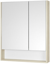 Зеркальный шкаф Aquaton Сканди 70 1A252202SDB20 Белый Дуб верона