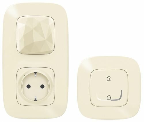 Набор Legrand 752696 Valena Allure with NETATMO, стартовый пакет. Шлюз WiFi + умная розетка 2К+З 16А 230В + главный беспроводной выключатель "Я дома/Я