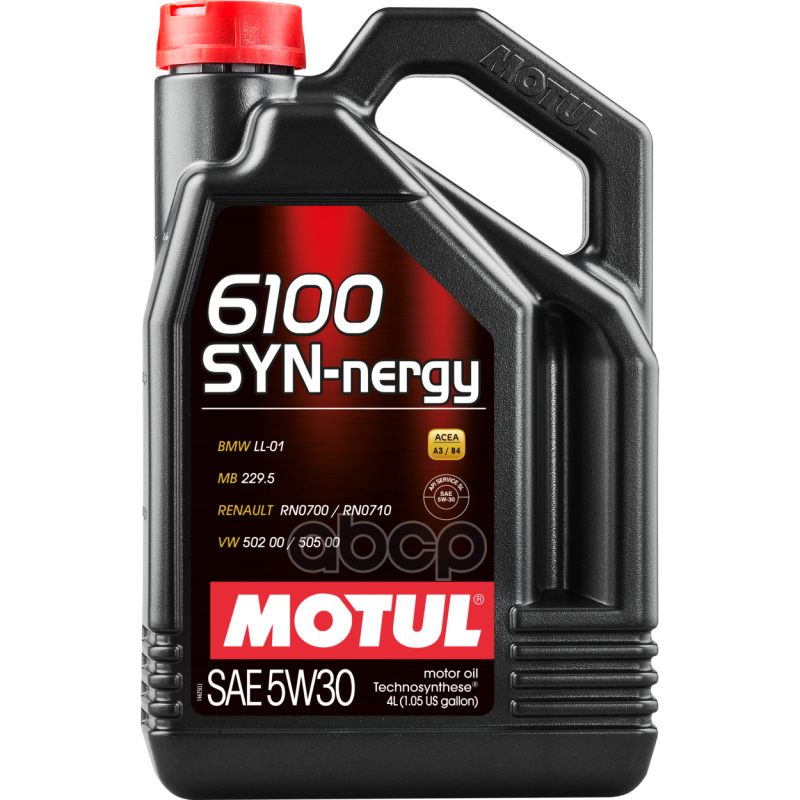 MOTUL Масло Моторное Motul 6100 Syn-Nergy 5w-30 4 Л 107971