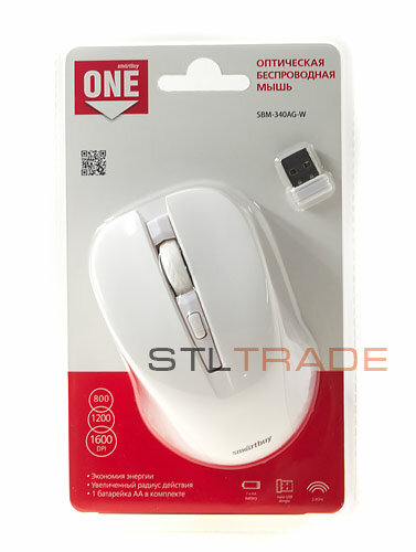 Беспроводная мышь SmartBuy SBM-340AG-W White