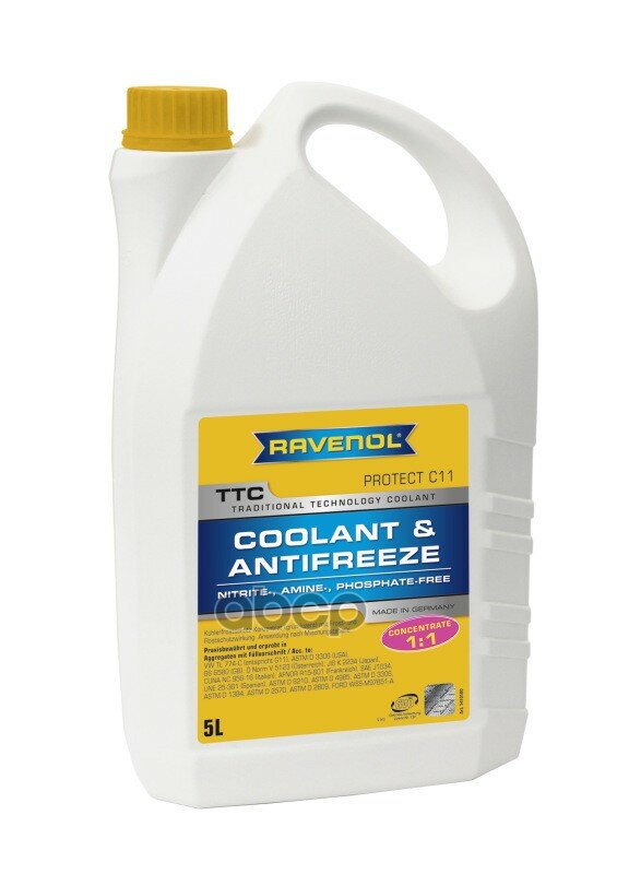   Ƹ Ravenol Ttc Traditional Technology Coolant Concent ( 5) Ravenol . 141010000501999