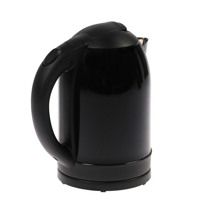 Чайник электрический "Добрыня" DO-1215, металл, 2 л, 2200 Вт, черный с цветами - фотография № 8