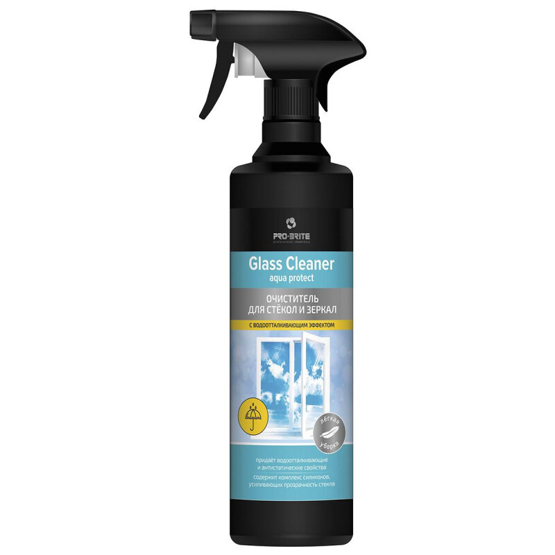 Pro-Brite Средство для стекол Pro-Brite Glass cleaner aqua protect очист 0,5л т/р