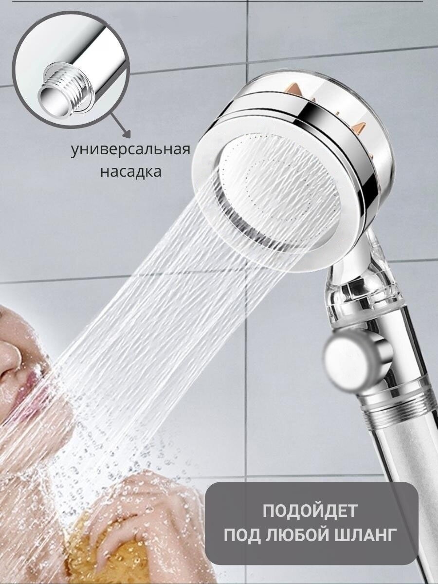 Душ. Лейка для душа с пропеллером водосберегающая