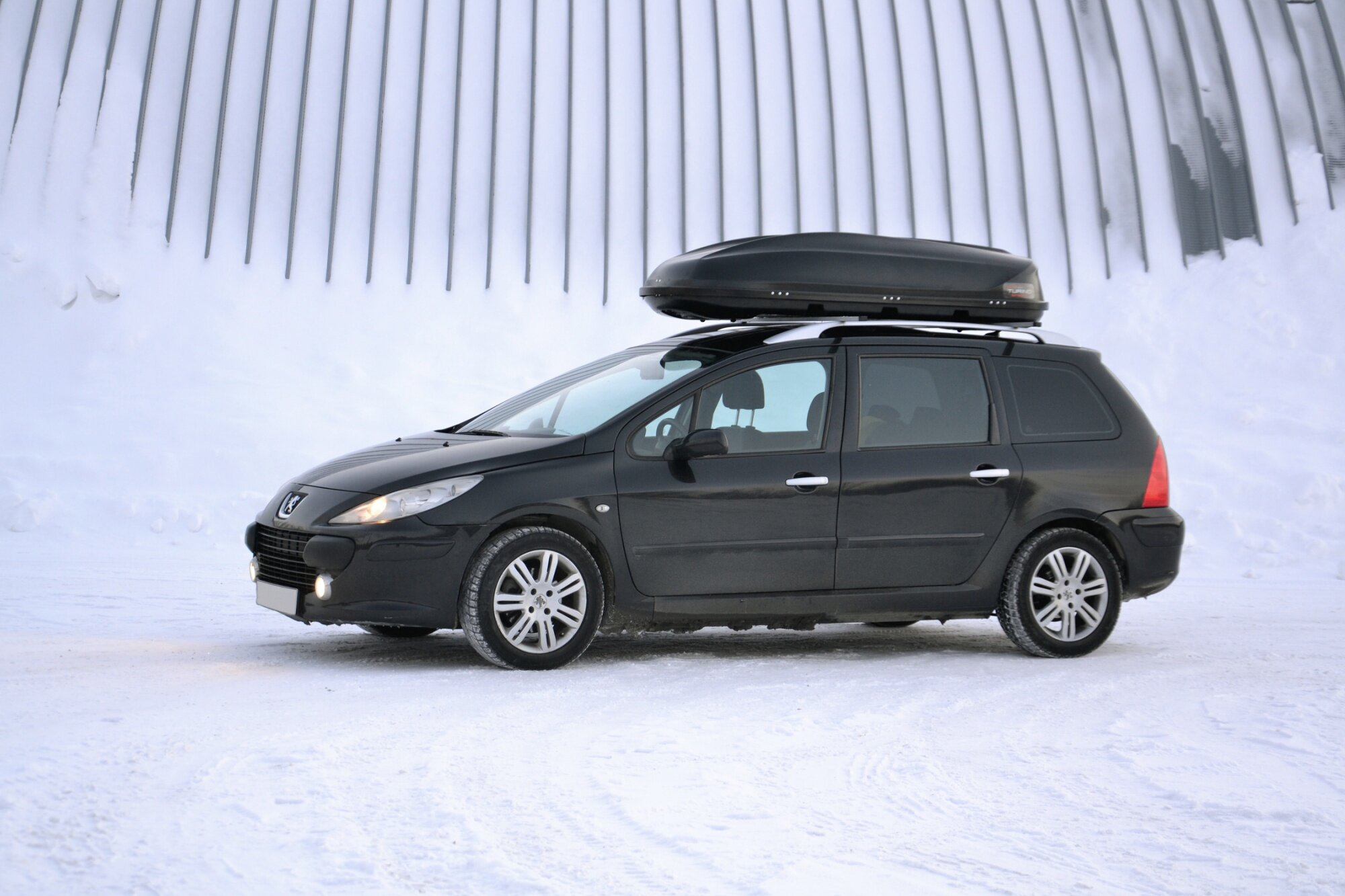 Автомобильный бокс на крышу Turino Sport Черный матовый ONE (Арт.1721)