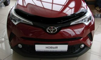 Дефлектор капота toyota c-hr (2016-) (темный) stochr1612