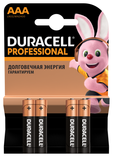 Duracell Professional LR03-4BL AAA (блистер 4 шт)