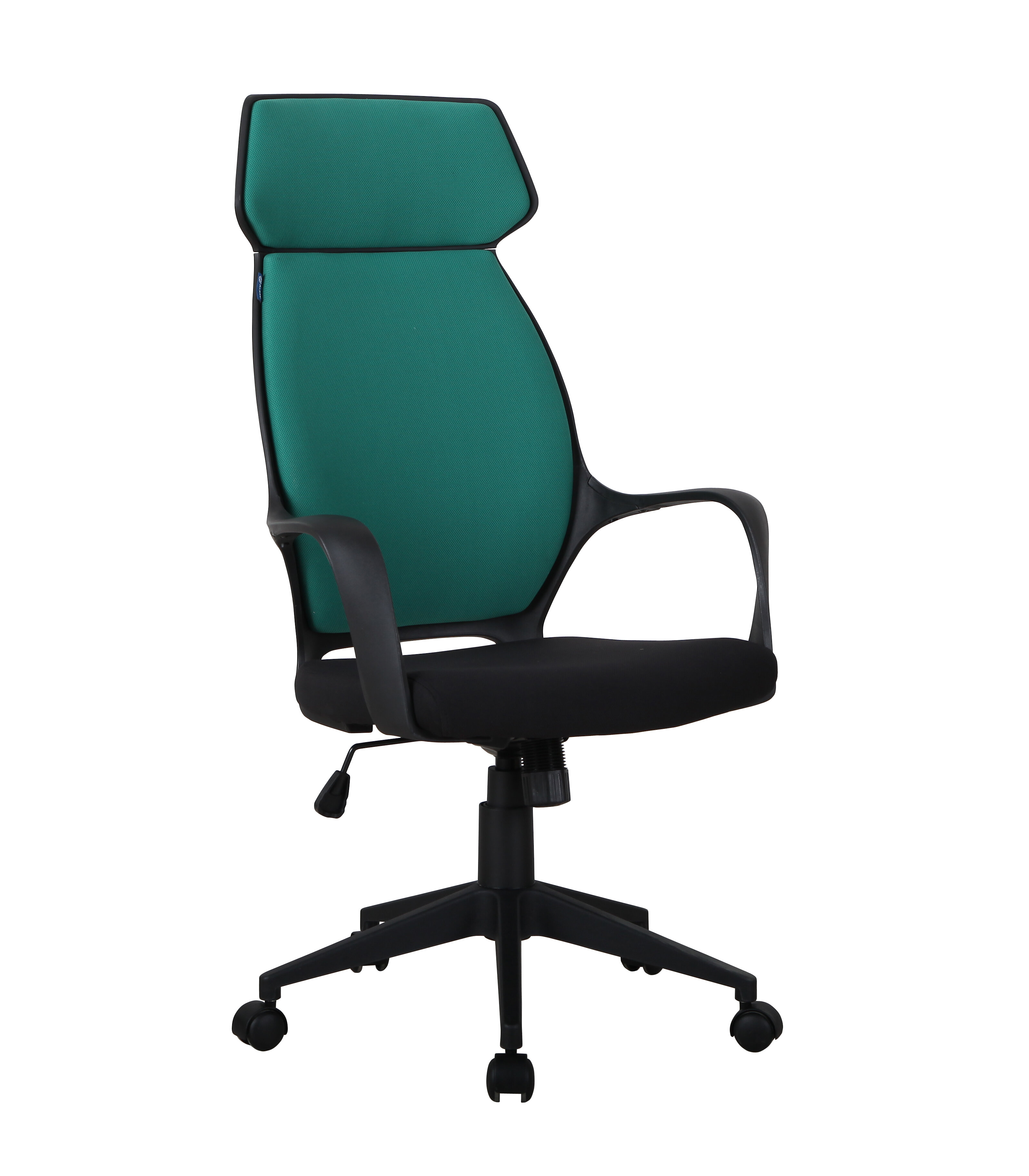 Компьютерное кресло для руководителя AL 767 Alsav Чёрно-зелёная ткань