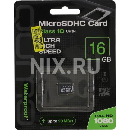 Карта памяти microSD 16 ГБ Qumo Class 10 ( QM16GMICSDHC10U1NA )