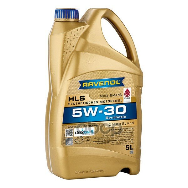 Ravenol Масло Моторное Hls 5W-30 5Л (Синтетика)