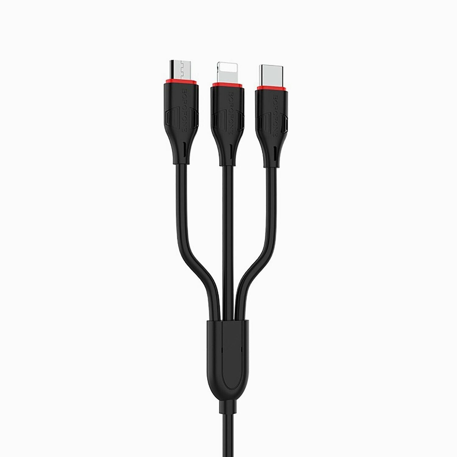фото Кабель USB, Multi connector, Borofone BX17, 3-in-1, черный