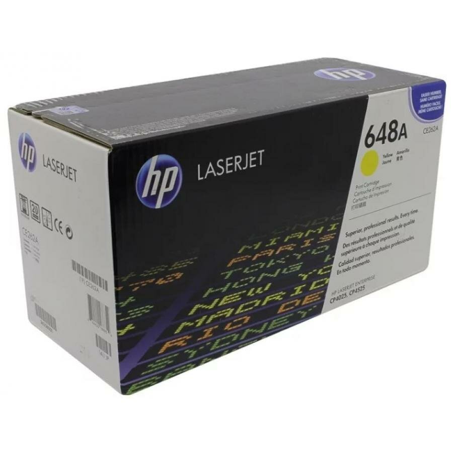 Картридж HP CE262A для HP CLJ CP4525, желтый