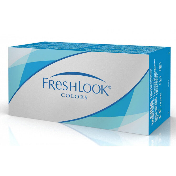 Контактные линзы цветные FreshLook Color 2 шт / -0.00/8.6/14.5/Green, уп.