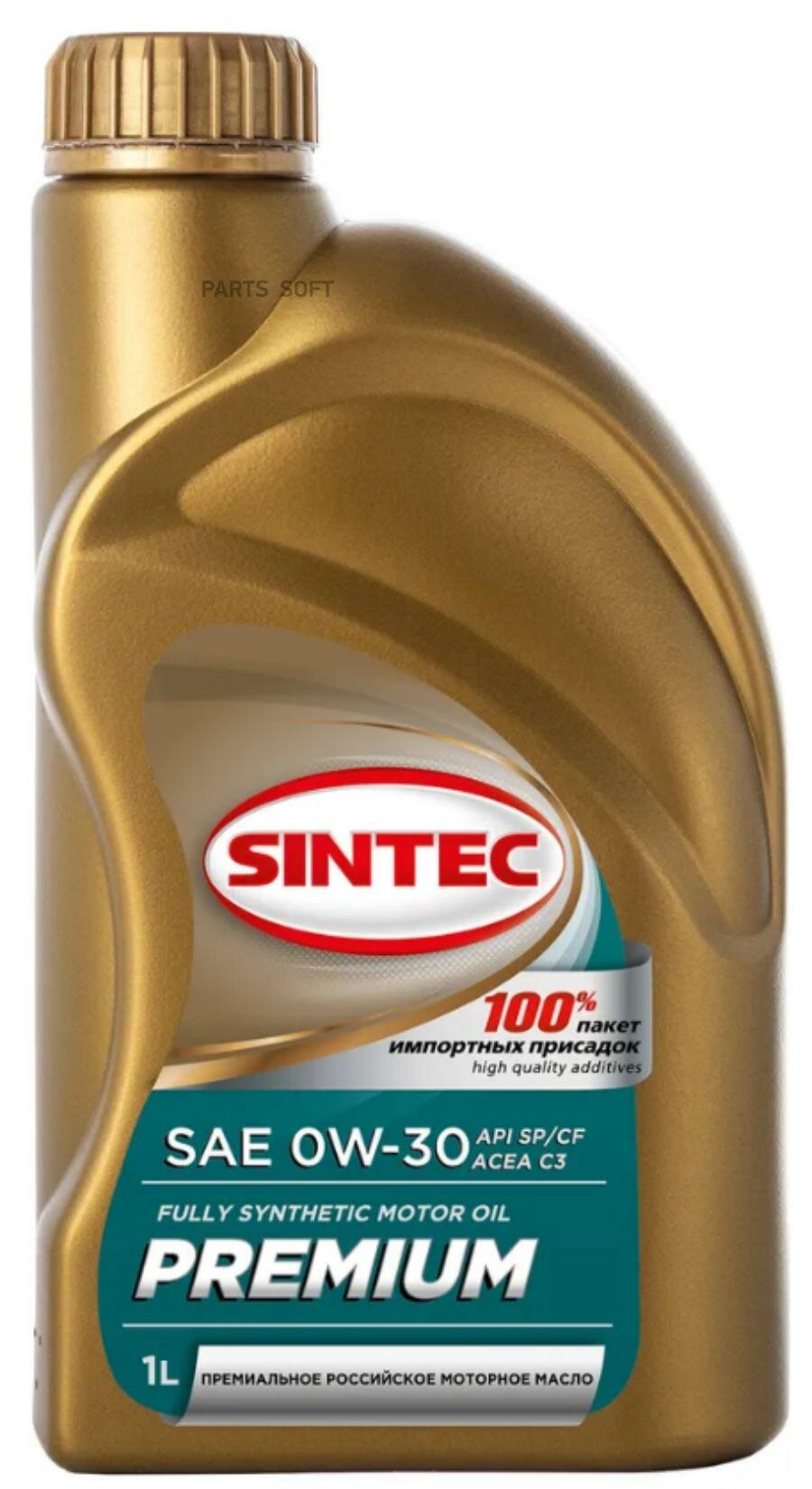 фото SINTEC 322765 Масло моторное Sintec Premium 0W-30 C3 синтетическое 1 л 322765