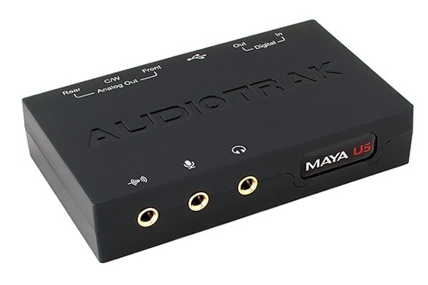 AUDIOTRAK MAYA U5 (USB, 5.1, 24bit/48kHz, DAC SNR 110dB, Win/Mac OS X, S/PDIF in/out, Qsound)