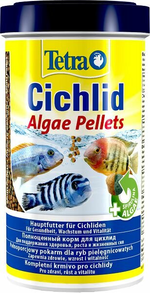 Tetra TetraCichlid Algae корм для травоядных цихлид, мульти шарики 500 мл